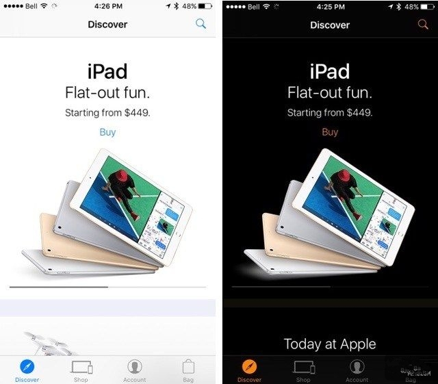 发现新大陆 Apple Store应用有夜间模式? 发现新大陆 Apple Store应用有夜间模式?