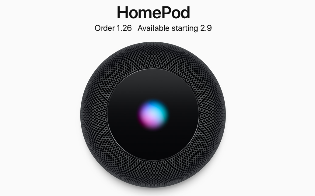 苹果宣布HomePod周五正式发售 售价约2234元