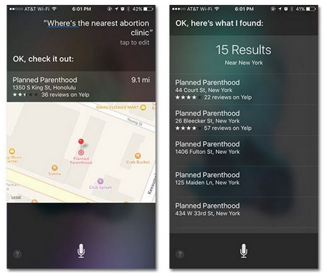 不容易啊!四年多 的Siri“堕胎”搜索故障终于改善了 不容易啊!四年多 的Siri“堕胎”搜索故障终于改善了